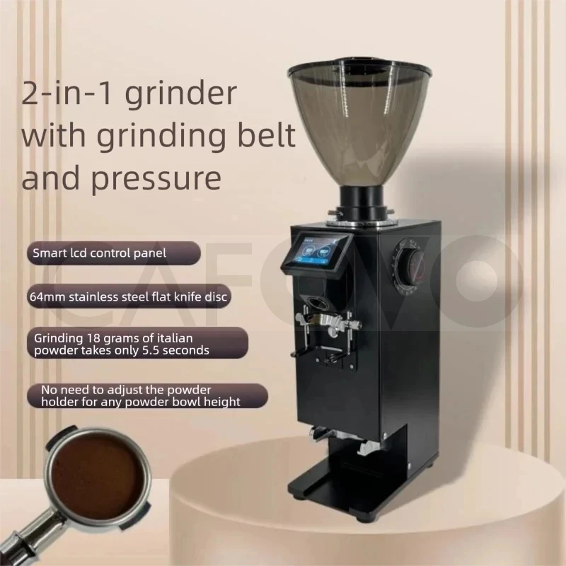 Commercial Coffee Grinder Flat Burr 64Mm - CAFOVO K64Y Komercyjny automatyczny młynek do