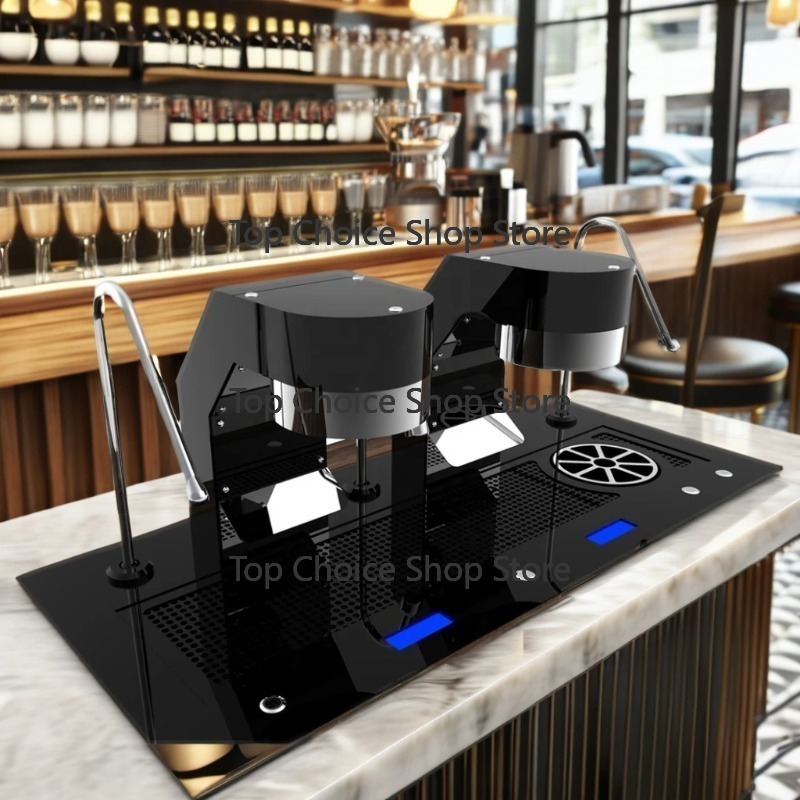 Commercial Coffee Machine 3 Group - 3 w 1 Dwugłowicowy Stacjonarny Podblatowy