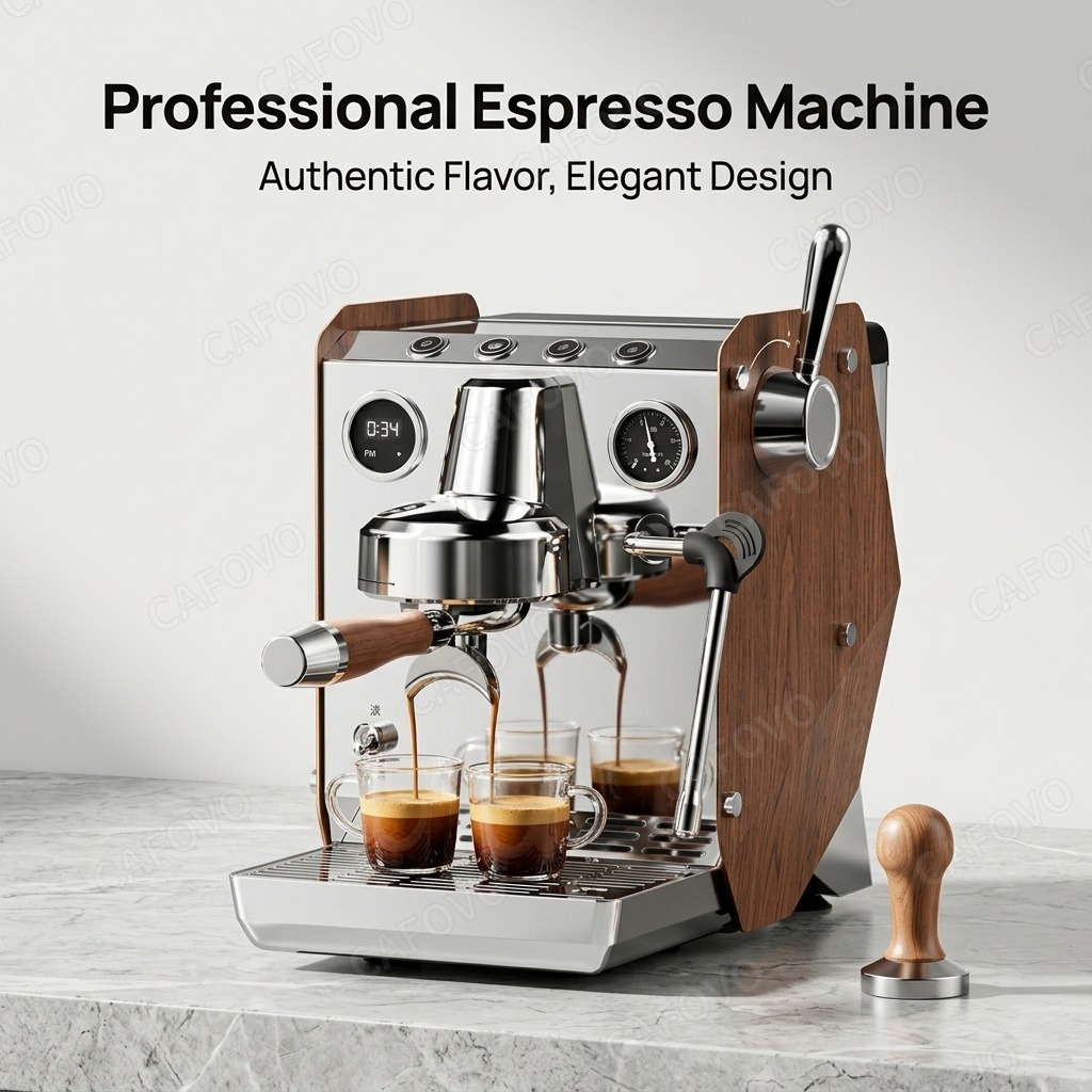CAFOVO E109 – ekspres do kawy, – Espresso Machine Flow Control recenzja i cena