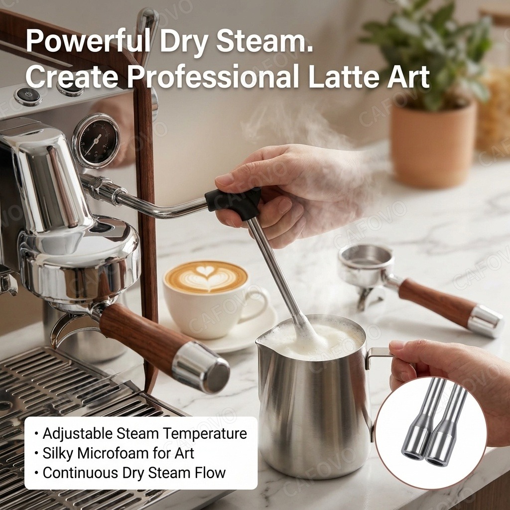 CAFOVO E109 – ekspres do kawy, – Espresso Machine Flow Control recenzja i cena