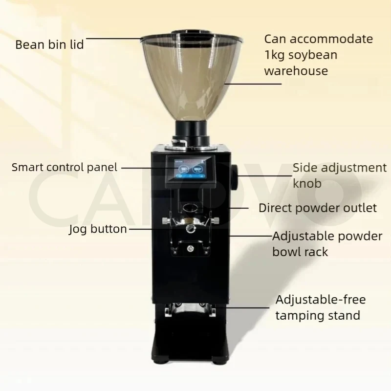 CAFOVO K64Y Komercyjny automat – Commercial Coffee Grinder Flat Burr 64Mm recenzja i cena