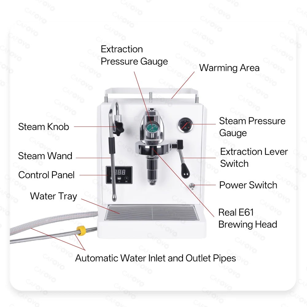 CAFOVO E133 Real E61 Ekspres d – Semi Automatic Espresso Machine Pid recenzja i cena