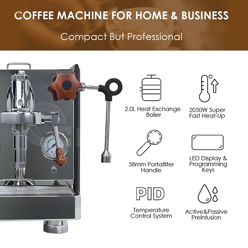 Luksusowy 1-grupowy ekspres do – Espresso Machine 1 Group E61 recenzja i cena