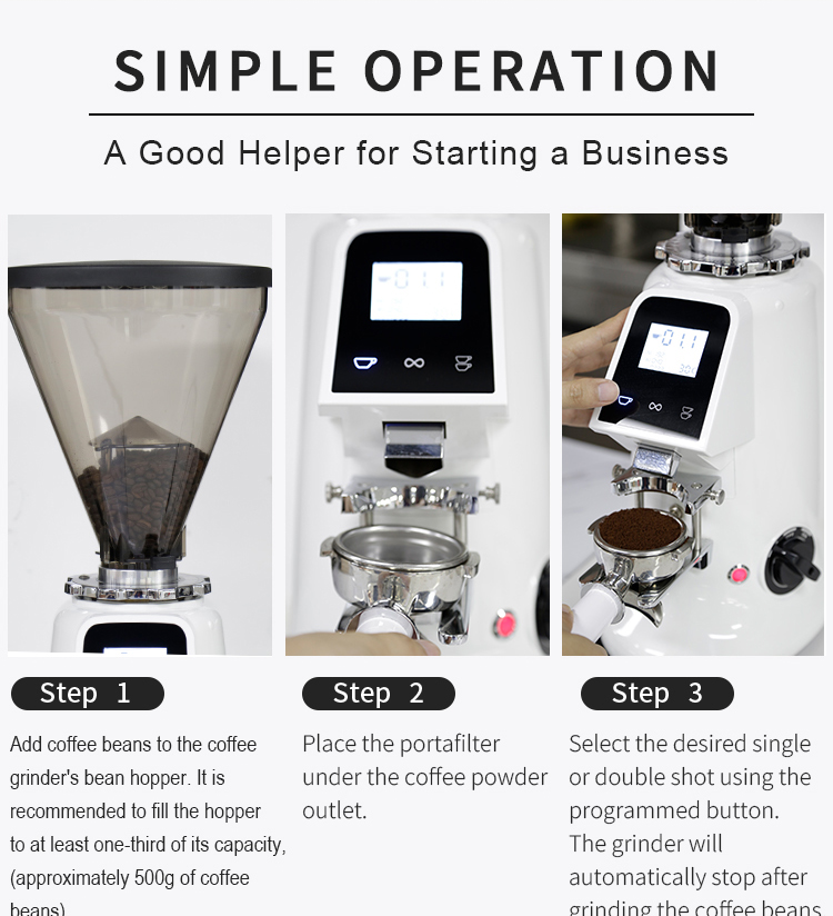 Profesjonalny elektryczny młyn – Commercial Coffee Grinder Flat Burr 64Mm recenzja i cena
