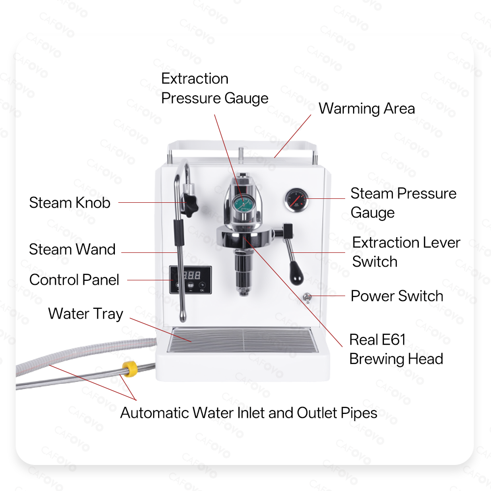CAFOVO E133 E61 Grupowa Głowic – Espresso Machine Flow Control recenzja i cena