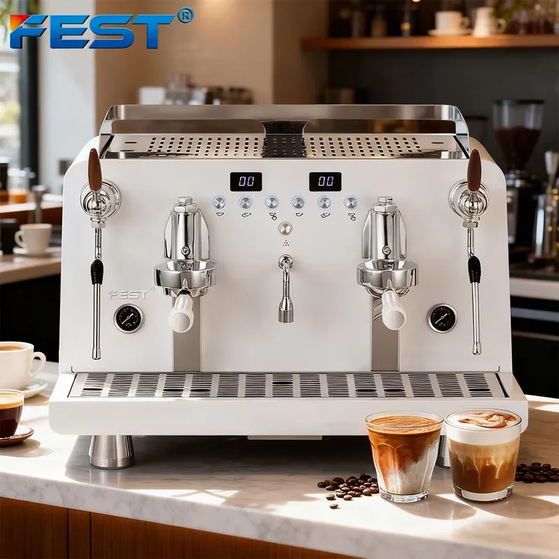 【CHIMU HOME】 2-grupowy półauto – Commercial Espresso Machine 2 Group recenzja i cena