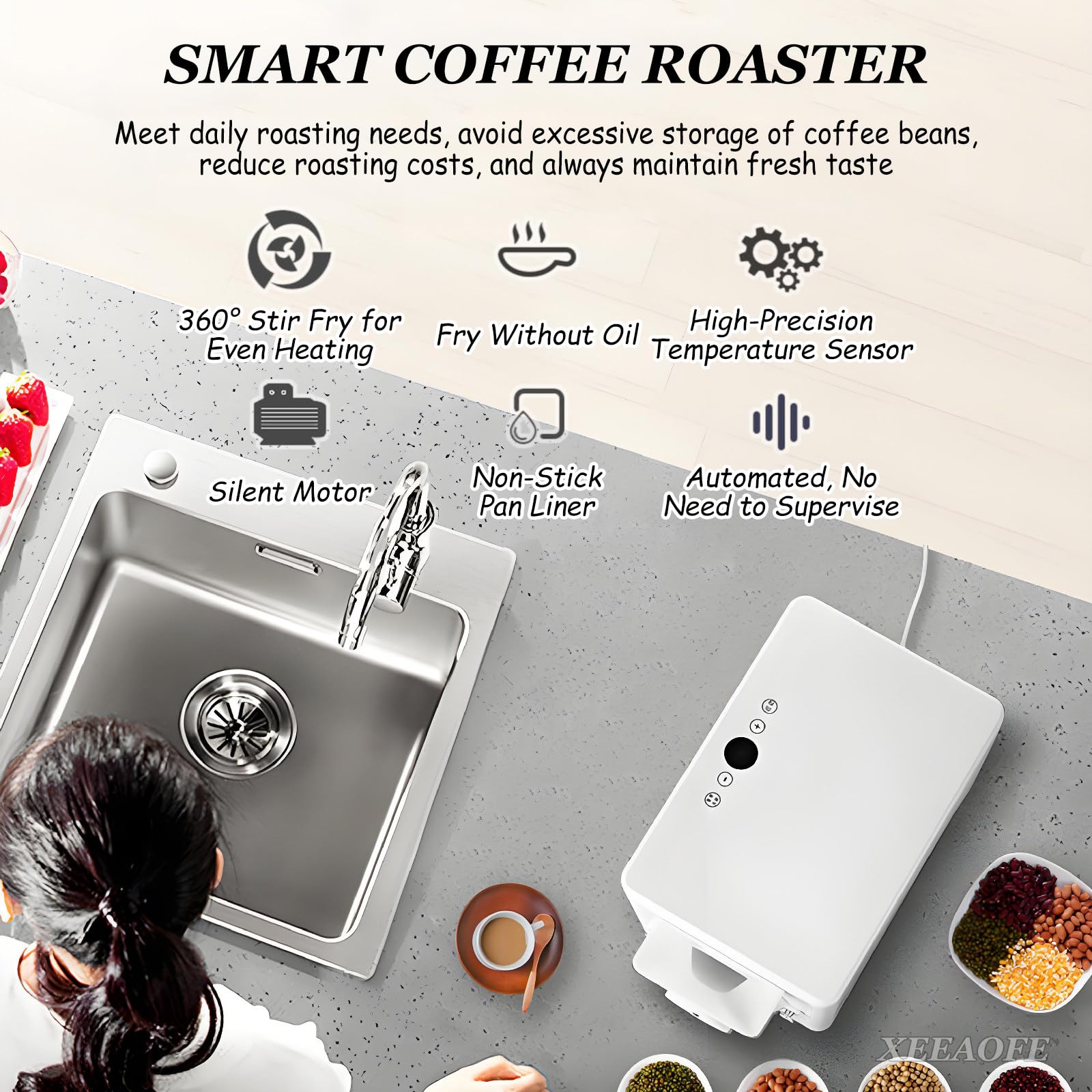 Elektryczna maszyna do palenia – Coffee Roaster Machine 1Kg recenzja i cena