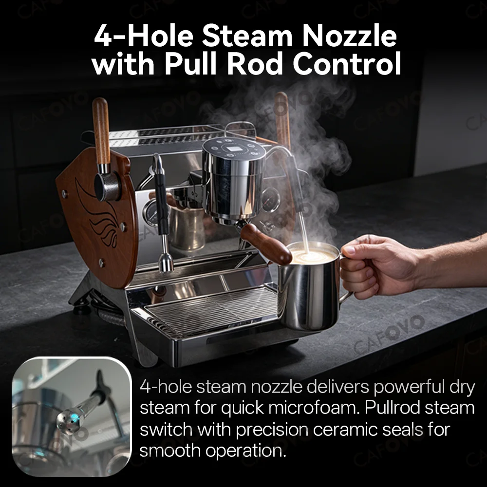CAFOVO E139 Profesjonalny póła – Semi Automatic Espresso Machine Pid recenzja i cena