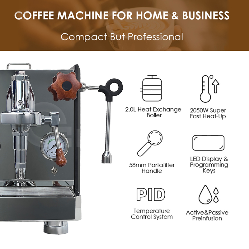 Luksusowy 1-grupowy ekspres do – Espresso Machine 1 Group E61 recenzja i cena