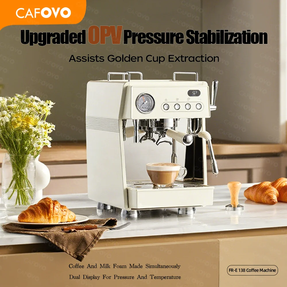 CAFOVO E138 9Bar Półautomatycz – Semi Automatic Espresso Machine Pid recenzja i cena