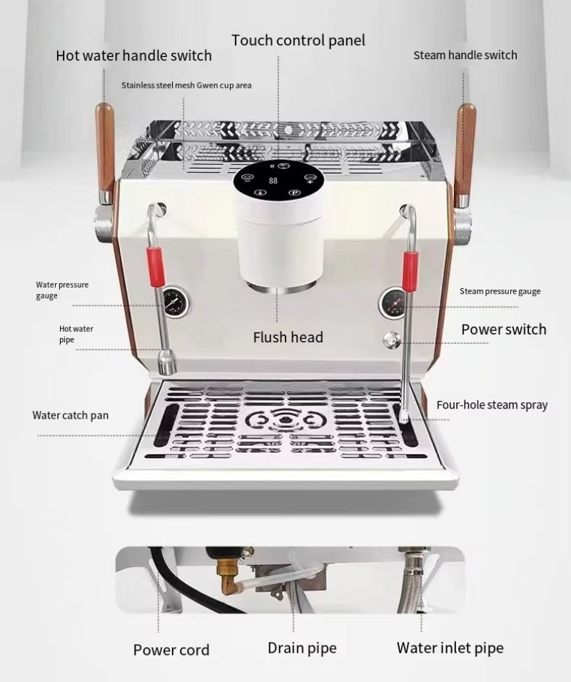 Półautomatyczny ekspres do esp – Commercial Espresso Machine 2 Group recenzja i cena